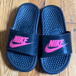 Little girls Nike size 13 slip ons